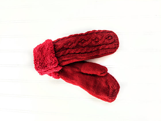 Cozy Knit Mittens with Lining (5812511834272)
