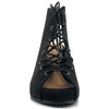 Lovely Lace Up Wedge Sandal in Black (7616171213051)