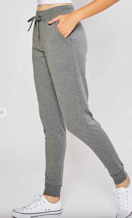 Cuddle Queen Heather Grey Joggers (5981545136288)