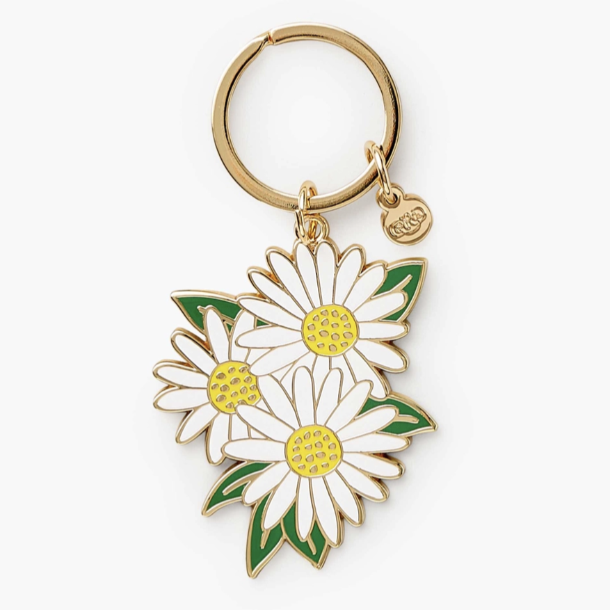 Rifle Daisies Enamel Keychain (6711034085536)