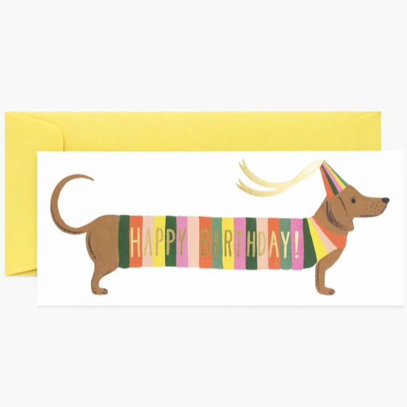 Rifle Hot Dog Birthday Card (6940693135520)
