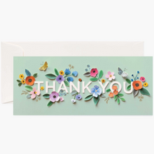  Rifle Cut Paper Flowers Thank You Card (6940693069984)