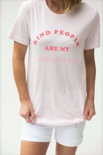 Kind People Baby Pink Graphic Tee (5243020017824)