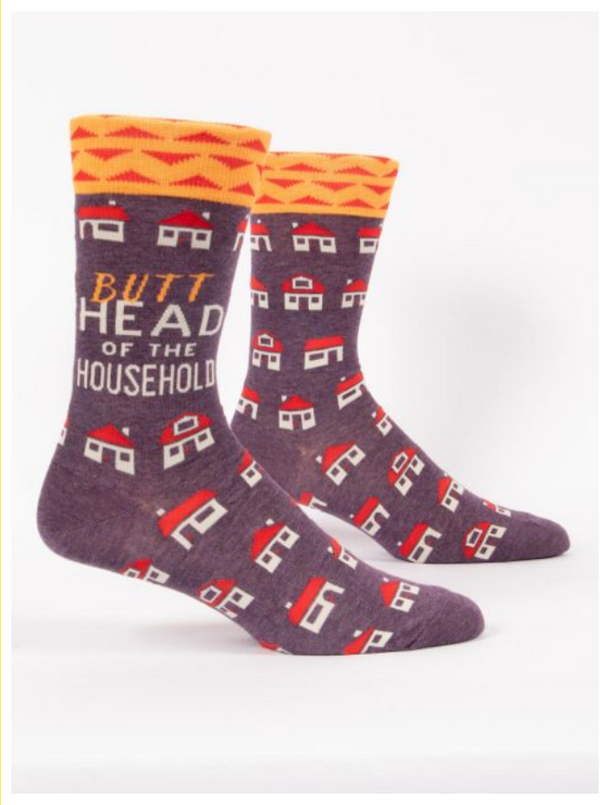 Butt Head of the Household LOL Men's Socks (5529431998624)