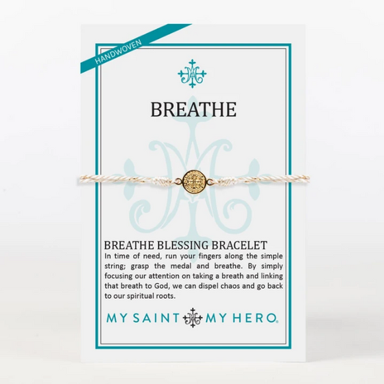 Breathe Blessing Bracelet Gold Medal (5742720024736)