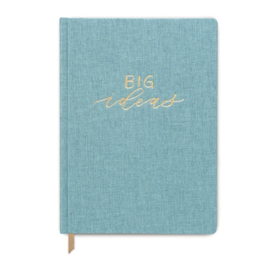 Big Ideas Seafoam Blue Bookcloth Cover Bound Journal (5814898491552)