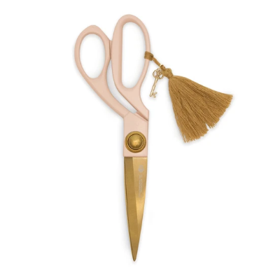 Blush Scissors With Golden Tassel (5847554293920)