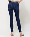 High Rise Skinny Dark Wash Jeans (6966313025696)