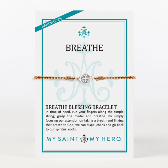Breathe Blessing Bracelet Silver Medal (5742691221664)