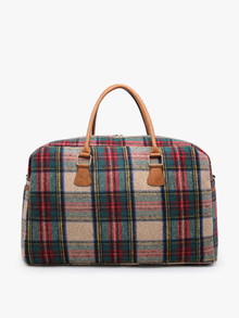  M1909 Florence Duffle Bag/Weekender: Plaid-Multi (8234439246075)