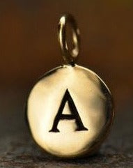  Bronze Charm Initial Necklace (5164960743468)