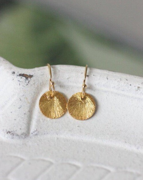 Simply You  Medium Dangle Disk Earring (4879631482924)