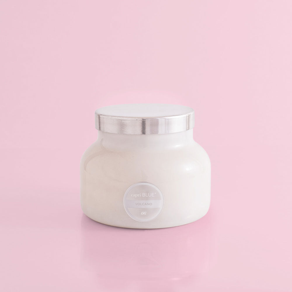 Capri Blue Volcano White Jar Candle (4879656550444)