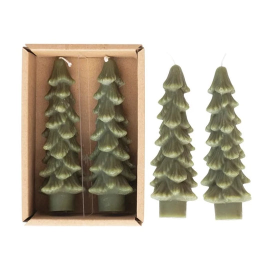 Christmas Tree Unscented Candle Set (7763177177339)